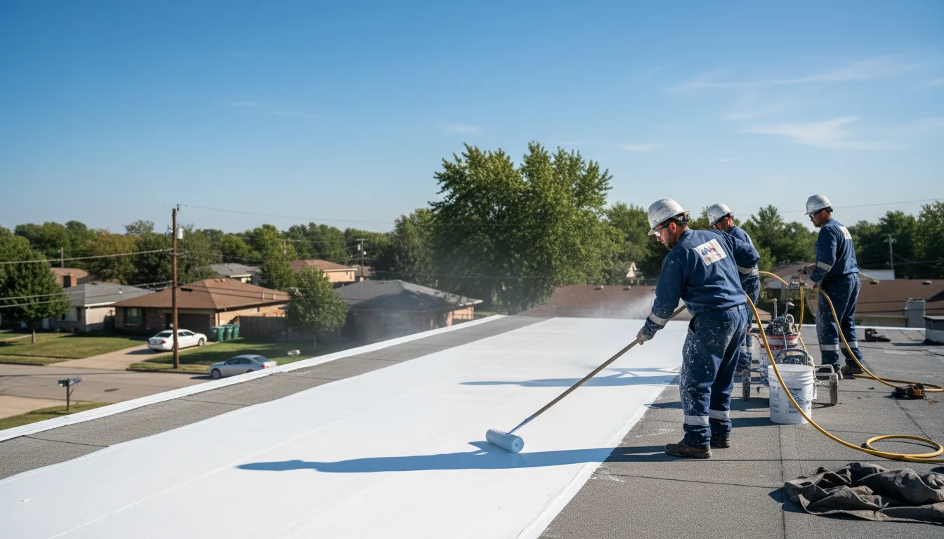 Commercial roof coating in Elmore, OH near me